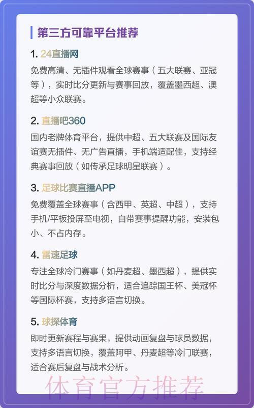 世界杯全球赛事直播资源全面整合平台